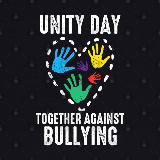 together against bullying orange anti bully unity day kids by DonVector